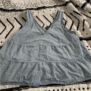 GAP Denim Tiered Tank Top